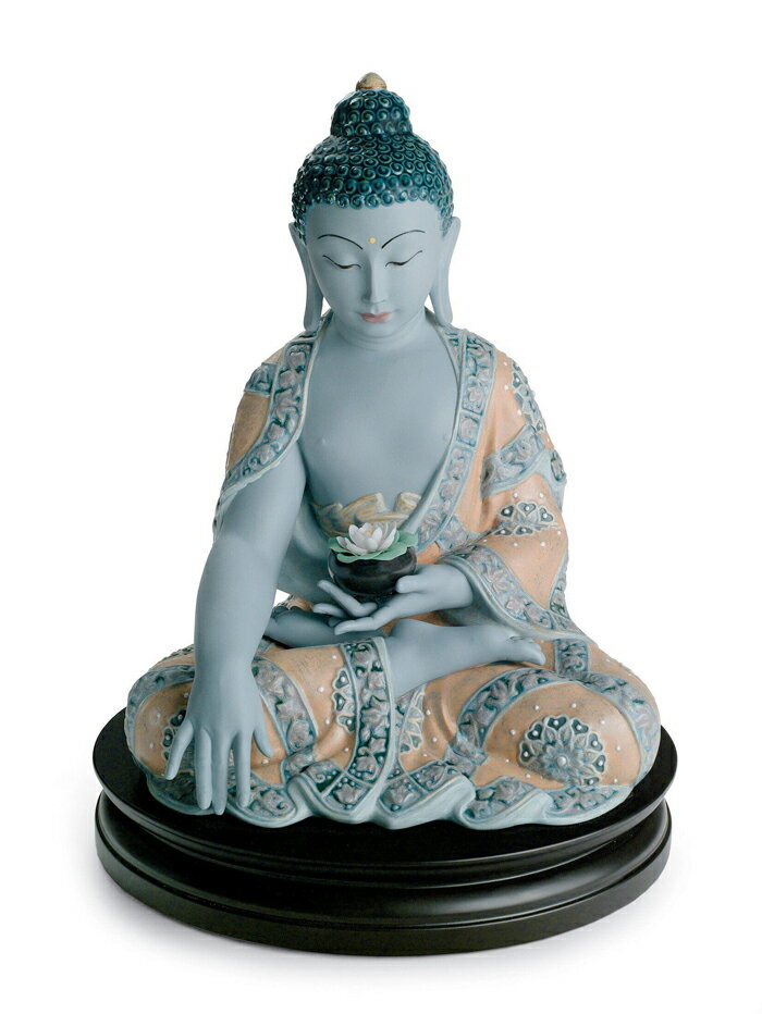 【全額ポイントバック】Medicine Buddha ブッダ 仏陀 LLADRO リヤドロ 仏像 仏教 置物 オブジェ インテリア 人形 磁器 おしゃれ スペイン プレゼント 玄関 お祝い 新築 開業 癒し リビング 寝室 事務所 オフィス 【正規品】 01012515