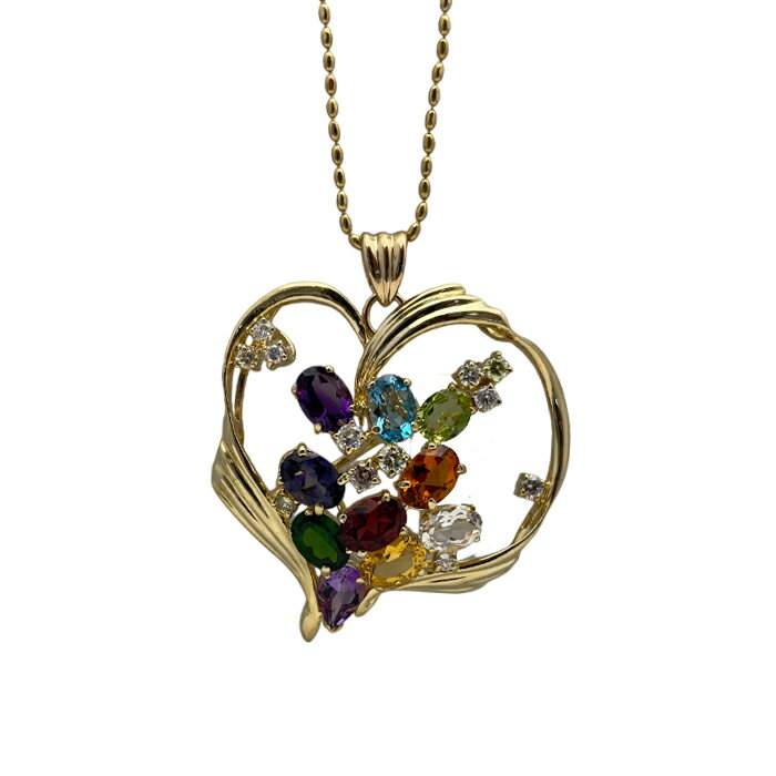 K18カラーサファイアペンダント3...