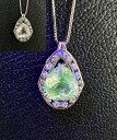 ハイアライトオパールペンダント 2.74ct ダイヤモンド オパール トリリアント 誕生石 蛍光色 紫外線 おしゃれ 珍しい 希少 メンズ レディース 現品限り...