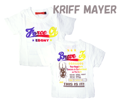 楽天JACKPOT[期間SALE] KRIFF MAYER Kids/クリフメイヤー キッズ Tシャツ 622609AK[メンズ 半袖 Tシャツ カットソー プリント プリントTシャツ おしゃれ かっこいい 紳士 秋服 秋物 秋 冬服 冬物 冬 大人 彼氏 プレゼント]◆60％～