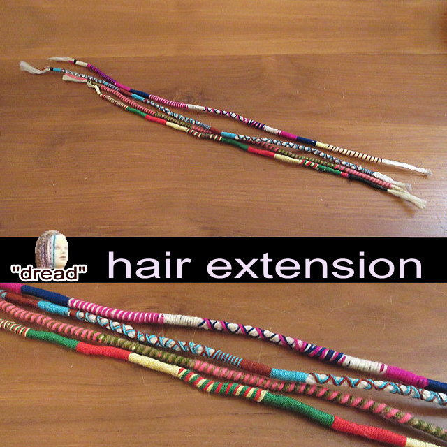 エクステ ドレッド ヘアー おしゃれ髪 おしゃれ ボブ・マーリー ファッション アジアンファッション ジャマイカン アクセサリー ドレッドロック ヘアーアクセサリー ＜メール便対応可＞ ドレッドヘアー エクステンション *f'-set
