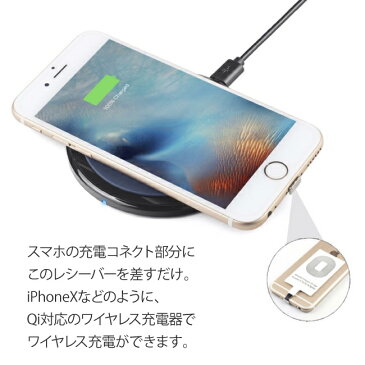 【2個セット】 置くだけスマホ充電【Qi対応 レシーバー 単品】 レシーバー iPhone アンドロイドワイヤレス充電 Qi 充電 レシーバーシート qi充電器 qiチャージャー 無接点充電 Qi規格対応 【ネコポス便 送料無料】 Qiレシーバ単品