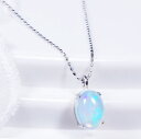 PT 0.4ct オパールペンダント ネックレス カボション プラチナ ギフト 結婚式