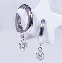 K14WG 0.3ct ダイヤピアリング ラウンド 14金ホワイトゴールド
