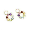 K18 1.5ct アミュレット チャーム 1.5カラット 18金 ワンペア (ピアス・イヤリング用)CH86