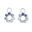 K18WG 1.5ct アミュレット チャーム 18金 ホワイトゴールド ワンペア (ピアス・イヤリング用)CH88