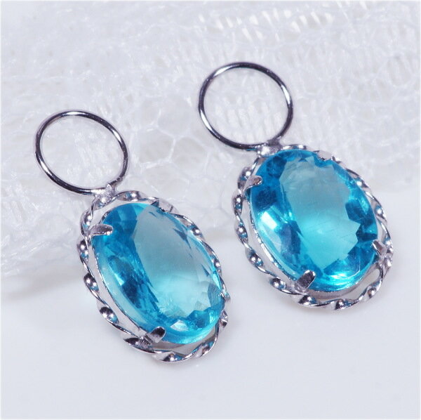 PT 1ct アパタイトチャーム オーバル プラチナ 2カラット(ピアス・イヤリング用) ギフト 結婚式