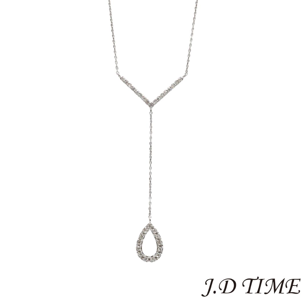 ■ ブランド セレクトジュエリー ■ 商品名 Yラインドロップダイヤモンド ペンダント ■ タイプ レディース ■ 刻　印 0.21 K18WG ■ 材　質 K18WG(ホワイトゴールド) ■ サイズ V字：W1.8cm×H0.9cmドロップ：W0.8cm×H1.1cmチェーン：約46.5cm重さ：約2.0g※実寸の計測の為、多少の誤差が生じます ■ 石　目 D0.210ct ■ 付属品 オリジナルBOX ■ 管理番号 JD-UNI-664352 ■ 商品説明 Rank N ( コンディションについて) ※こちらの商品は、新品でございます。 また、展示による傷などが付く場合がございます。予めご了承ください。 掲載写真以外の写真や、商品のコンディションなど、より詳しい詳細 ご質問などは、お問い合わせフォームより、お問い合わせ下さいませ。