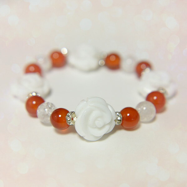 ブレスレット カーネリアン パワーストーン 天然石ブレスレット パワーストーンブレスレット レディース おしゃれ かわいい 可愛い ハンドメイド プレゼント 人...