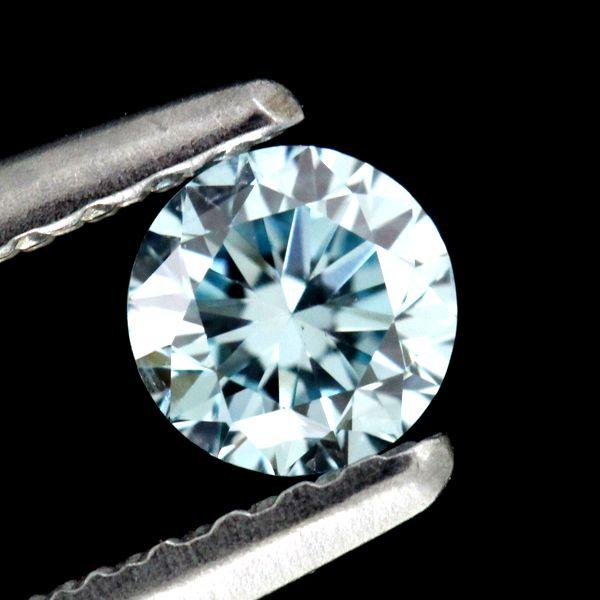 FANCY INTENSE GREEN BLUE ブルーダイヤモンド 0.250ct FIGB-SI1 ルース トリート 処理石【中古】