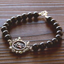 「二頭波(斎藤道三)」21センチ メンズ【シルバー925】【ブレスレット】【日出ずる国】【戦国武将】