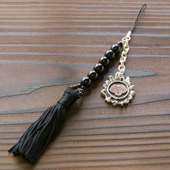 「蔦紋(松永久秀)」【シルバー925】【ストラップ】【日出ずる国】【戦国武将】