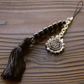 「織田木瓜(織田信長)」【シルバー925】【ストラップ】【日出ずる国】【戦国武将】