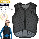 【送料無料】乗馬 プロテクター ベスト A(ブラック) | 乗馬用品 編み上げ ボディプロテクター 乗馬用ベスト 乗馬プロテクター 乗馬用プロテクター プロテク...