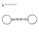 【送料無料】Waldhausen ステンレス Wジョイント 水勒銜 WB10 125mm/135mm/145mm | ハミ ダブル ジョイント ソリッド 銜 はみ 太さ18mm リング70mm ビット 馬 乗馬 乗馬用 乗馬用品 馬具