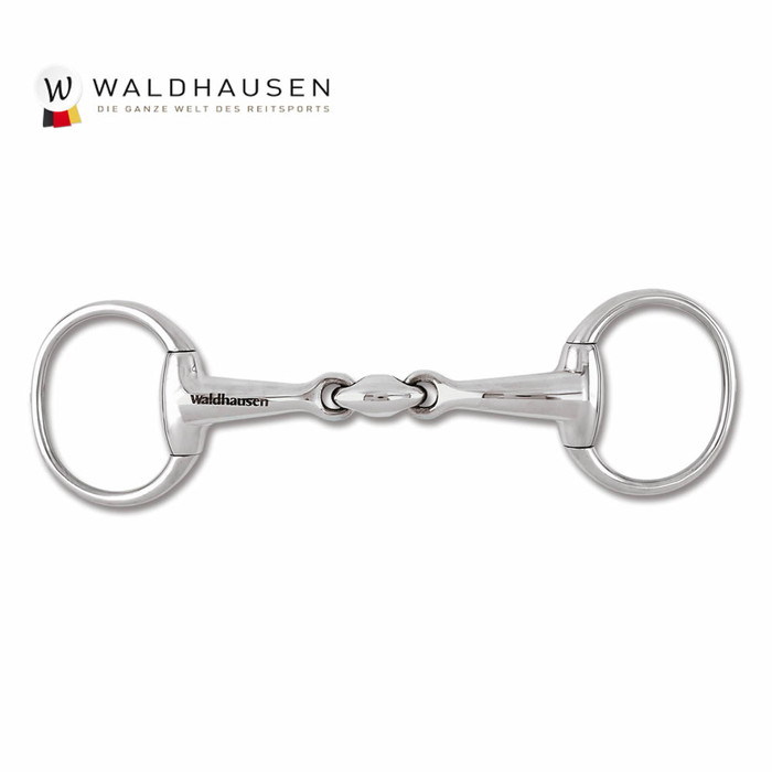 【送料無料】Waldhausen ステンレス Wジョイント エッグ銜 WB20 125mm/135mm/145mm | エッグ ハミ ダブル ジョイント…