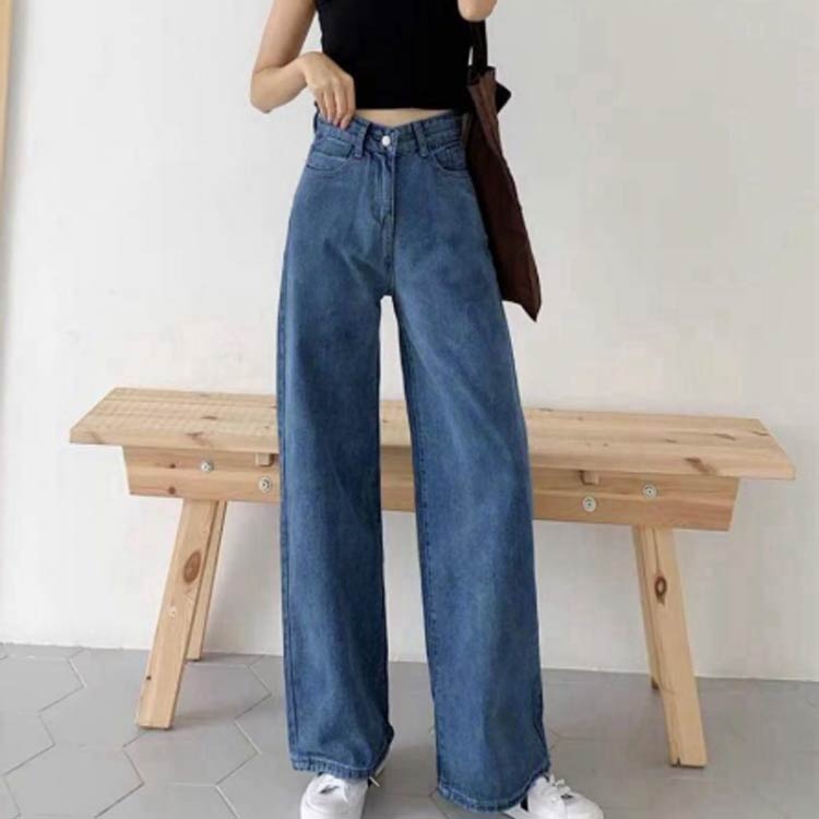 デニムパンツ ストレッチ レディース パンツ ワイド デニム ストレート ストレッチパンツ ボトムス ワイドパンツ パンツ 無地 大きいサイズ カジュアル 春 夏 秋 冬 josho-shop5-10001720 JOSHOショップ サンプル画像2