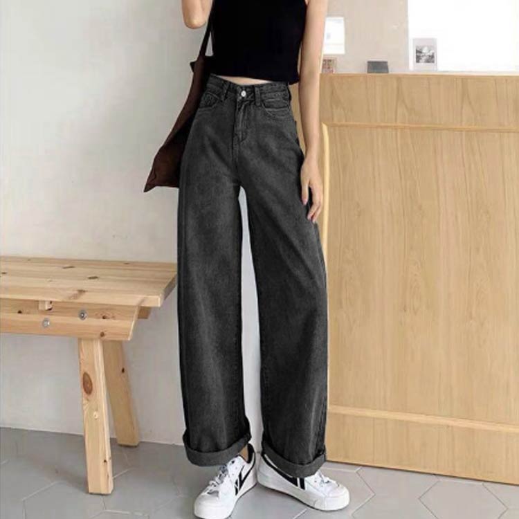 デニムパンツ ストレッチ レディース パンツ ワイド デニム ストレート ストレッチパンツ ボトムス ワイドパンツ パンツ 無地 大きいサイズ カジュアル 春 夏 秋 冬 josho-shop5-10001720 JOSHOショップ サンプル画像3