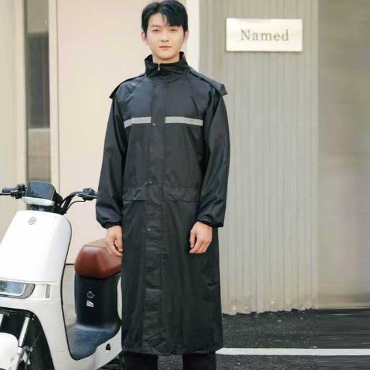 レインコート 通勤用 メンズ レディース 撥水性優れる 二重つば ポケット付き 裏メッシュ 厚手 通学 梅雨対策 自転車 レディース ポンチョ 防水 メンズ アウトドア かっぱ 大きいサイズ ウインドブレーカー 雨具 袖付き 通勤 通学 合羽 雨合羽 カッパ josho-shop5-10001777 JOSHOショップ サンプル画像2