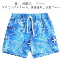水着 キッズ パンツ 男の子 海パン サーフパンツ ハーフパンツ ビーチパンツ スイミング パンツ 子供用 小学生 シンプル 総柄 花柄 水遊び 水泳 プール ...