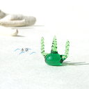 <ガラス細工 海草 海 水草 アクアリュウム>水辺のアイテムと組み合わせて 水草<ミニチュア小物 ガラス細工><ガラス細工 ファニチャー>【ギフト プレゼント ...