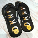 DKNY ビーチサンダル 黒 サンダル サイズ 25cm
