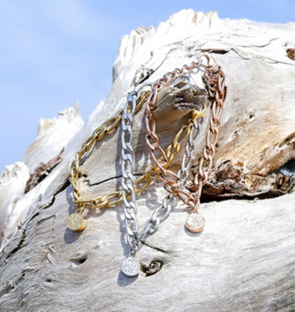 ハワイアンジュエリー ブレスレット フィガロ モチーフ サージカル メンズ レディース 男女兼用 お揃い プレゼントにも 3カラー(4.0)