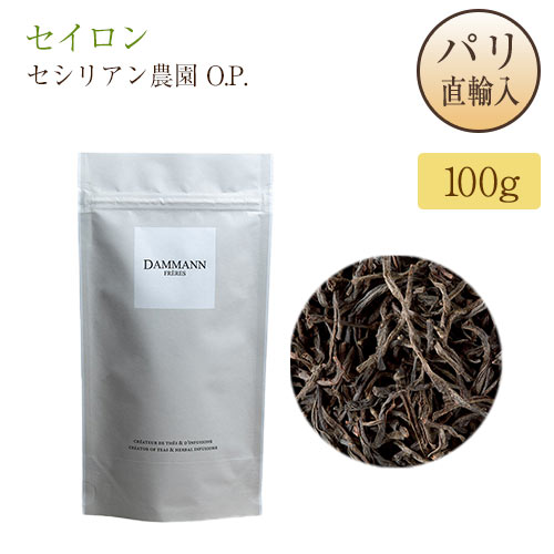 セイロン紅茶 セシリアン農園 O.P. 100g 袋入り ダマンフレール DAMMANN FRERES Ceylan O.P. Cecilyanパリ直輸入品 フランス スリランカ産 ルフナ地区