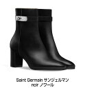 エルメス HERMES ショートブーツ サンジェルマン ノワール ブラック ヒール7cm ブーツ シルバー金具 新品 Bottines Saint Germain Noir