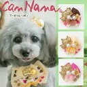 犬のリボン CanNana 季節限定【きゃんナナ】アーガイルリボン2個セット アクセ　数量限定　メール便対応 ピンク クリーム ブラウン