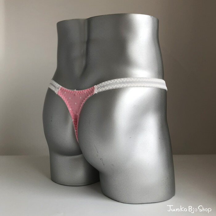 男性用レースショーツ パイルドット スキャンティー ピンク 日本製 メンズショーツ セクシー かわいい ドット柄 水玉 下着 インナー 【別売ブラとのセットアップ可能】【ご注文後に自社工場で丁寧に縫製】【ネコポス便可】