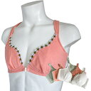 男性用ブラジャー 綿 かわいい 花柄 日本製 フロントホックブラ マシュマロ体感ブラ メンズブラ 【セットアップ可能】【ご注文後に自社工場で丁寧に縫製】【ネコポス便可】【送料無料】男性用女性下着 トランスジェンダー 女装
