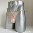 男性用両Z総レーススキャンティー nudieシリーズ ヌードベージュ日本製 M L XL 可愛い おしゃれ メンズショーツご注文後に自社工場で丁寧に縫製 男性用パンティ 乙女男子 男の娘 ユニセックス男子 トランスジェンダー 女装 ネコポス便可