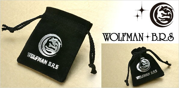 WOLFMAN B.R.S ウルフマン シルバー ペンダントトップ ルビー ホワイト 彼氏 メン...