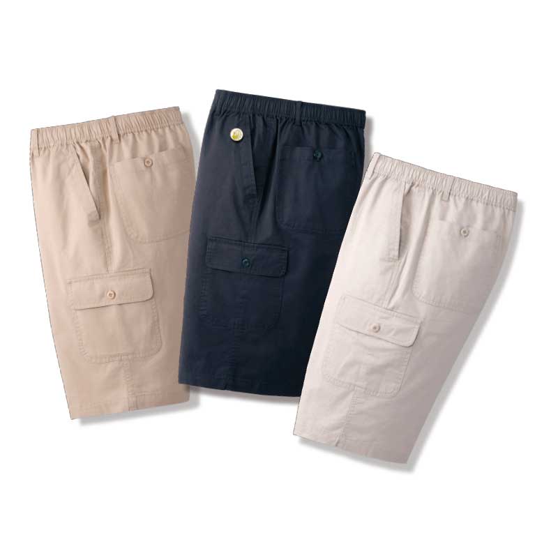 樂天商城 - NEW 綿100％カーゴ ハーフパンツ 3色組