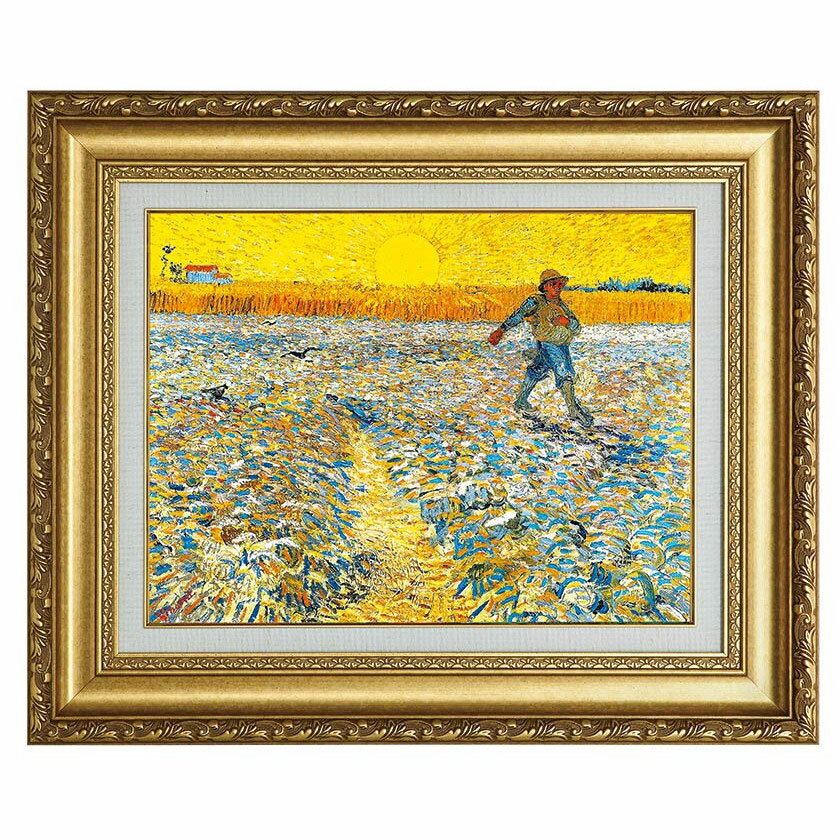 樂天商城 - 立体複製名画 ゴッホ 「種まく人」 美術品 レプリカ 壁掛け インテリア