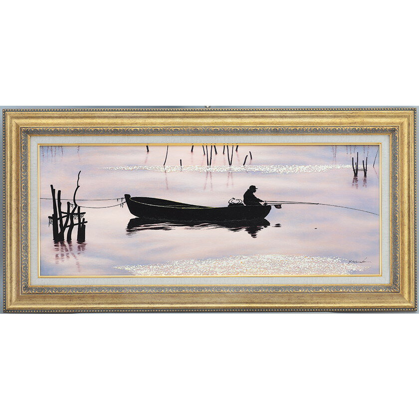 樂天商城 - 肉筆油彩画 「憩いの時」 WF6号 里中游 壁掛け インテリア