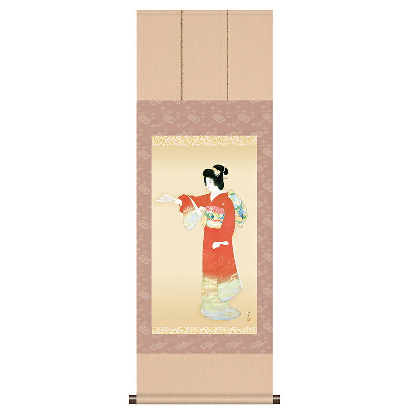 上村松園 作品 「序の舞」 掛軸 インテリア