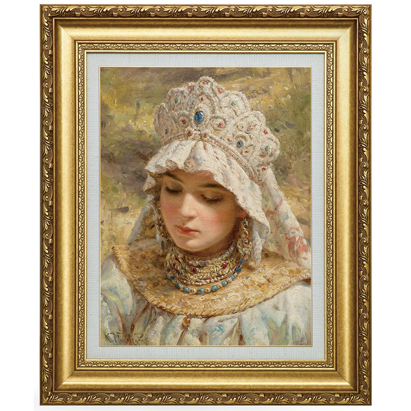 樂天商城 - マコフスキー「ココシュニックを被る少女」