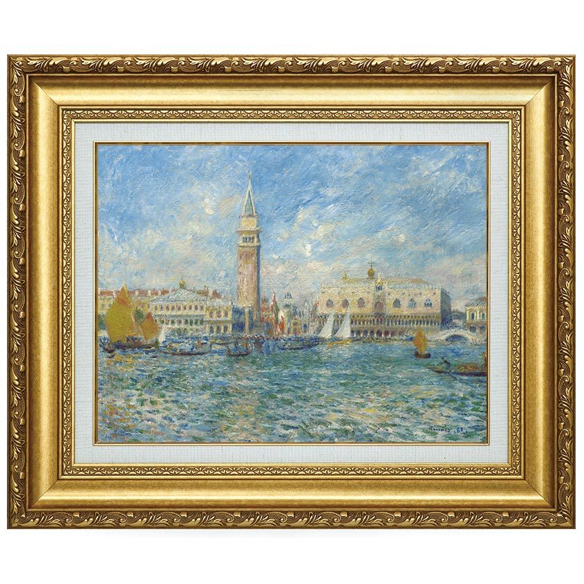 樂天商城 - ルノワール 「ヴェネツィアのパラッツォ・ドゥッカーレ」 立体複製名画 美術品 インテリア