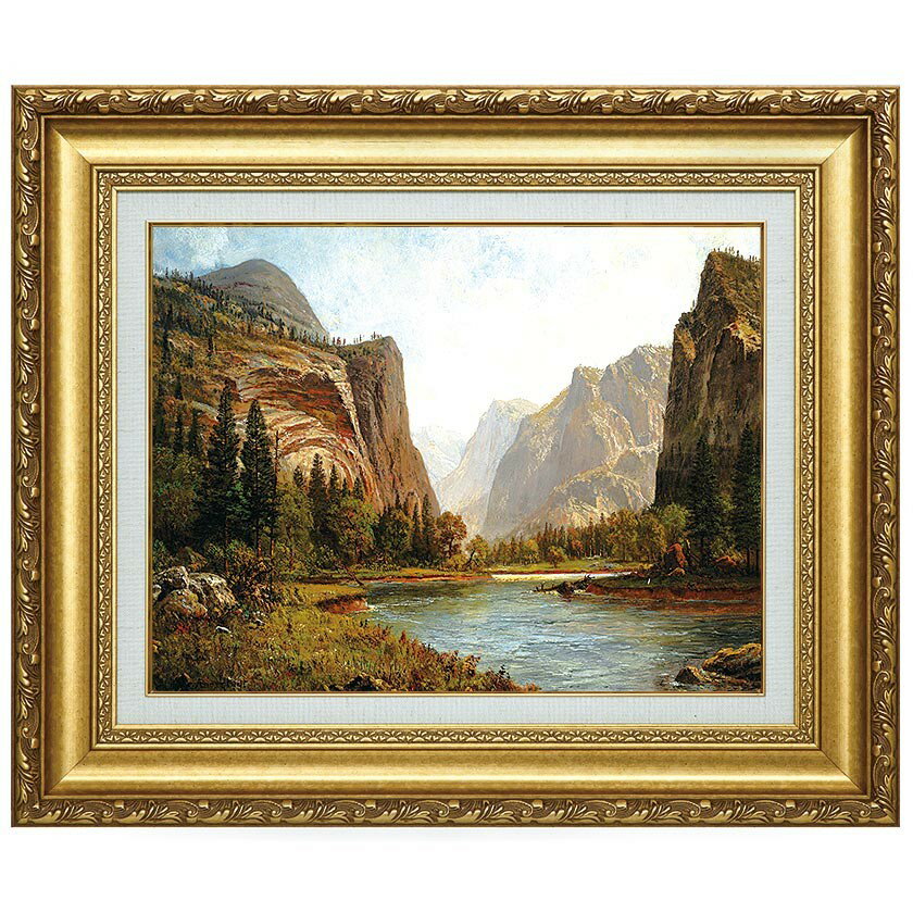 樂天商城 - ビエルスタット（1830年〜1902年） ヨセミテの入口 6号 立体複製名画 美術品 インテリア