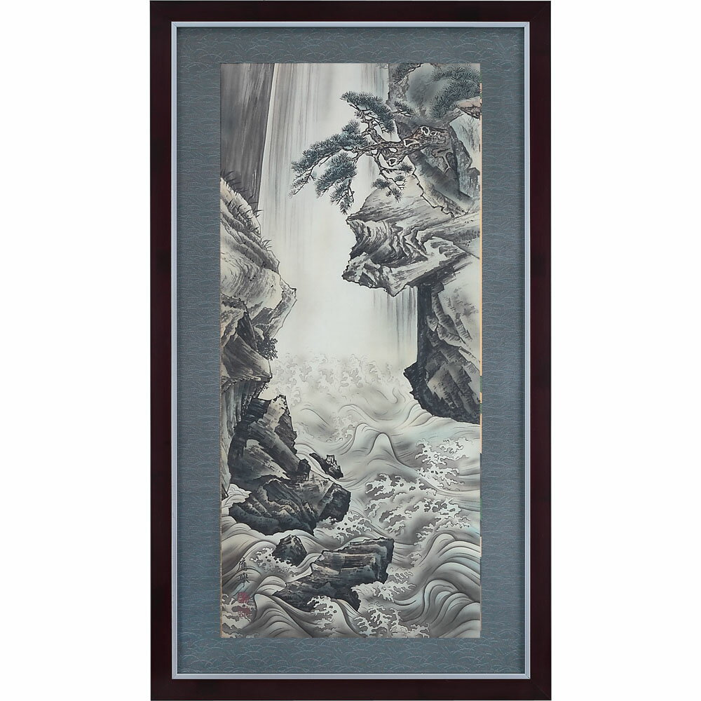 樂天商城 - 円山応挙 名作十二撰 7月 大瀑布図 額装