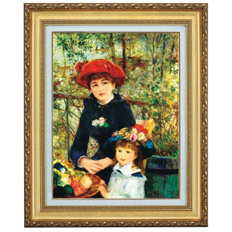 樂天商城 - ルノワール テラスにて 10号 立体複製名画 美術品 インテリア