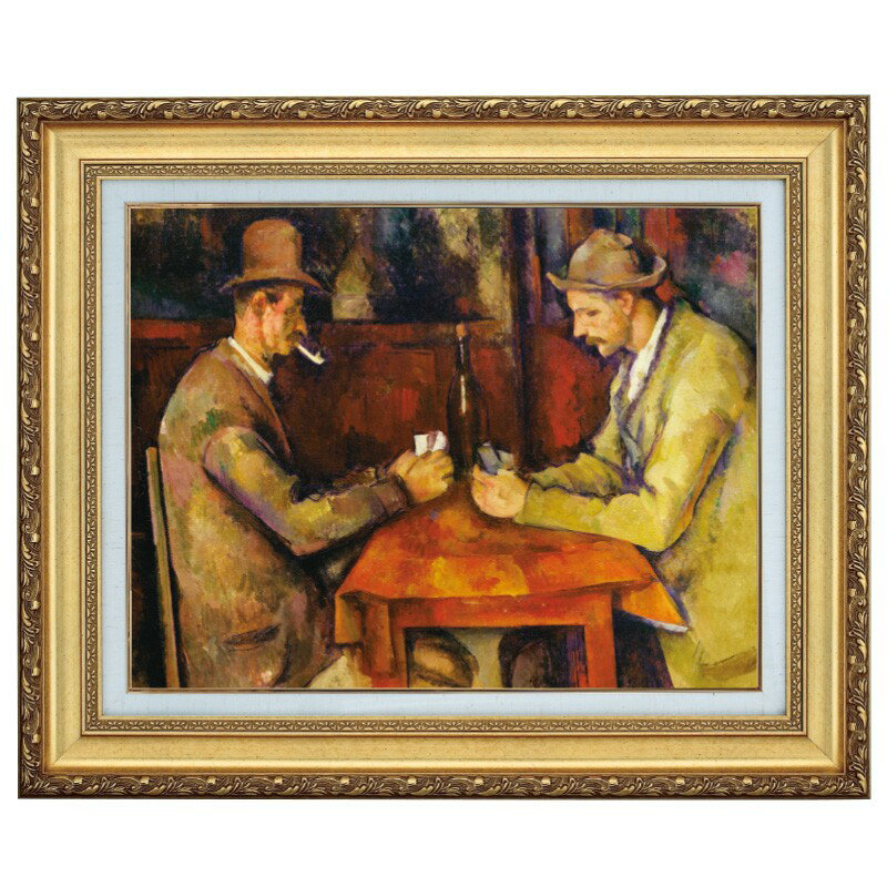 樂天商城 - セザンヌ カード遊びをする人々 10号 立体複製名画 美術品 インテリア