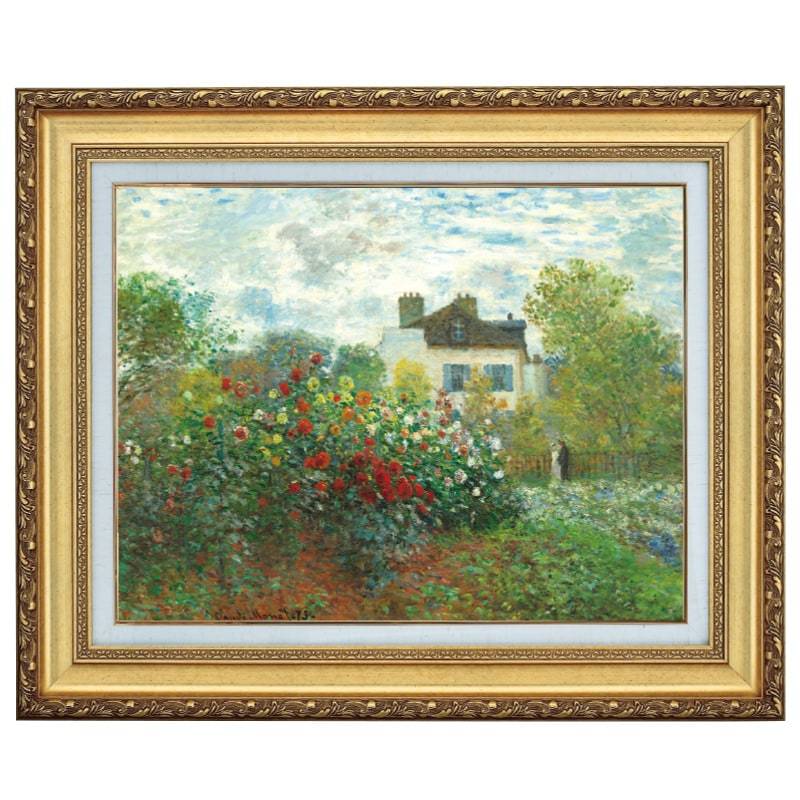 樂天商城 - モネ「アルジャントゥイユのモネの庭」6号 立体複製名画 美術品 インテリア