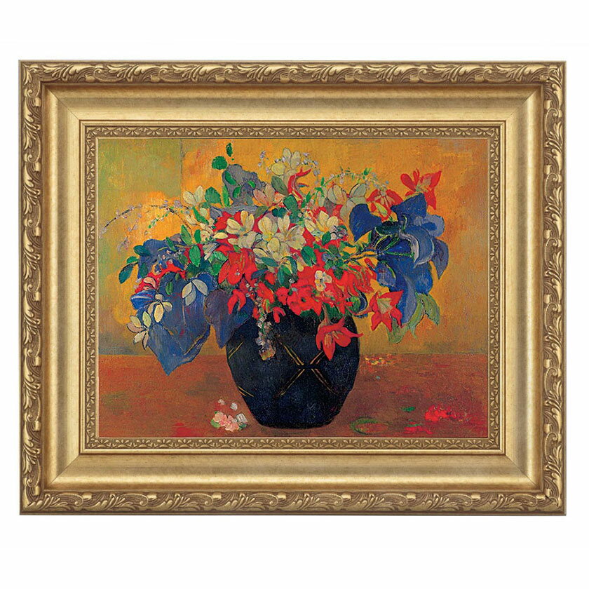 樂天商城 - ゴーガン「花瓶の花」4号 立体複製名画 美術品 インテリア