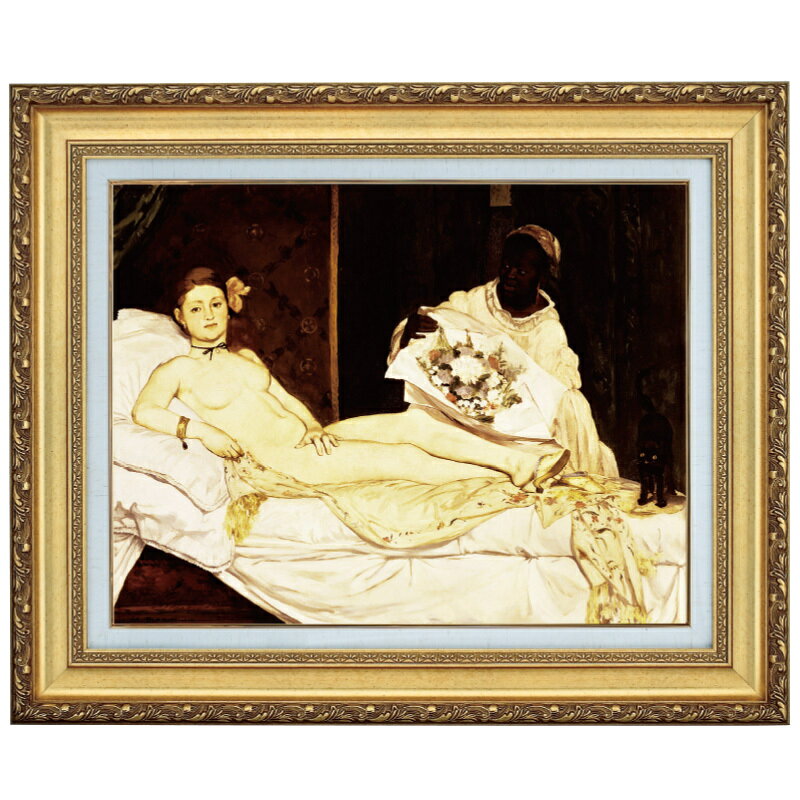 樂天商城 - マネ「オランピア」6号 立体複製名画 美術品 インテリア