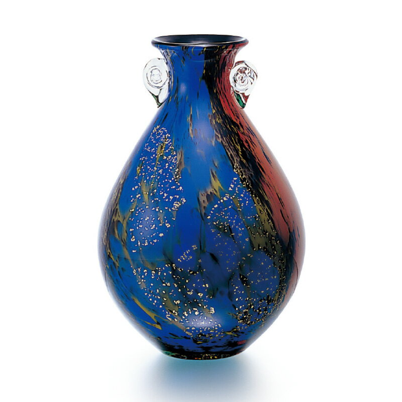 津軽びいどろ 花器『十和田』