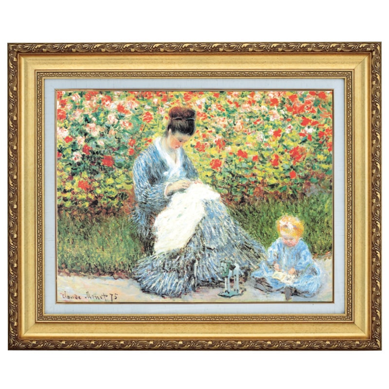 樂天商城 - 立体複製名画 モネ 「カミーユ・モネと子供」 4号