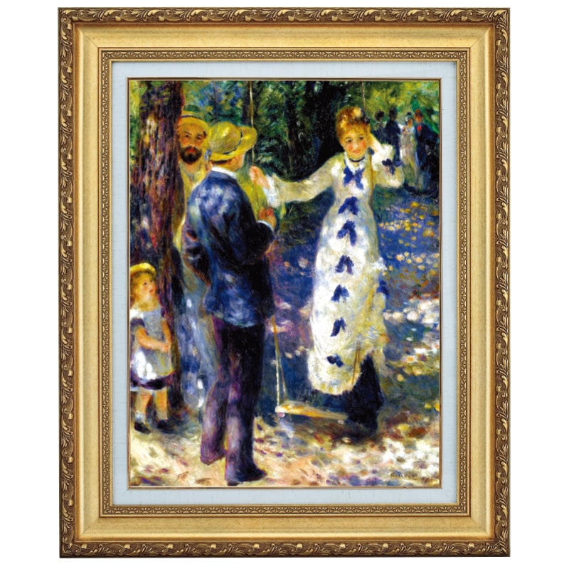 樂天商城 - 立体複製名画 ルノワール 「ぶらんこ」 4号